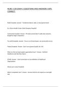 NURS 1130 EXAM 2 QUESTIONS AND ANSWERS 100&percnt; CORRECT&period;