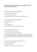Georgia DDS Practice Test&comma; Driver&rsquo;s Education Program&comma; Academic Year 2026 &ndash; Study Guide and Practice Questions
