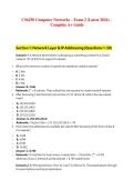 CS6250 Computer Networks &ndash; Exam 2 &lpar;Latest 2026&rpar; &ndash;  Complete A&plus; Guide 