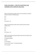 NURS 2546 WEEK 3 - PRACTICE QUESTIONS AND ANSWERS WITH COMPLETE SOLUTION&period;