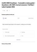 Package deal&colon;&colon; MARK 3000 Exams Questions and Answers &vert; 2026&sol;2027