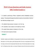 PEAT 4 Exam Actual 2026 &sol; 2027 Questions with Verified Answers Grade A&plus; Guarantee