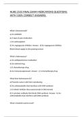 NURS 2535 FINAL EXAM MEDICATIONS QUESTIONS WITH 100&percnt; CORRECT ANSWERS&period;