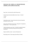 NURS 2535&colon; TEST 1 &lpar;WEEK 1-3&rpar; &vert; 100 QUESTIONS AND ANSWERS &vert; WITH COMPLETE SOLUTION&period;
