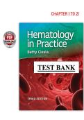 Hematology in Practice 3rd Edition Test Bank &ndash; Ciesla