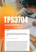 TPS3704 Assignment 2 Semester 1 2026 - Due August 2026