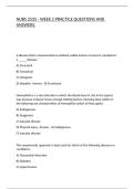 NURS 2535 - WEEK 2 PRACTICE QUESTIONS AND ANSWERS&period;