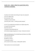 NURS 2535 - WEEK 4 PRACTICE QUESTIONS WITH COMPLETE ANSWERS&period;
