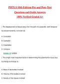 PHTLS 10th Edition Pre and Post-Test &vert; Actual 2026 &sol; 2027 Questions with Verified Answers Grade A&plus; Guarantee
