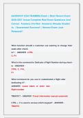 AA&sol;ENVOY CSA TRAINING Exam &vert;&vert; Most Recent Exam  2026-2027 Actual Complete Real Exam Questions And  Correct  Answers &lpar;Verified  Answers&rpar; Already Graded   A&plus; &vert; Guaranteed Success&excl;&excl; &vert; Newest Exam &vert;Just  Released&excl;&excl;  