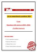 Ati rn comprehensive predictor 2026 update Exam  Questions with Answers &lpar;2025 &sol; 2026&rpar;  &lpar;Verified Answers&rpar;