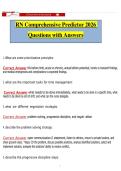 RN Comprehensive Predictor 2026 Questions with Answers&period;