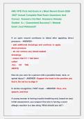 ARC RTE First Aid Exam A &vert;&vert; Most Recent Exam 2026  -2027 Actual Complete Real Exam Questions And  Correct  Answers &lpar;Verified  Answers&rpar; Already                       Graded  A&plus; &vert; Guaranteed Success&excl;&excl; &vert; Newest                      Exam &vert;Just Released&excl;&excl; 