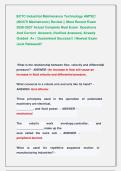 BCTC Industrial Maintenance Technology AMTEC  &lpar;NOCTI Mechatronic&rpar; Review &vert;&vert; Most Recent Exam   2026-2027 Actual Complete Real Exam  Questions                  And Correct  Answers &lpar;Verified Answers&rpar; Already  Graded  A&plus; &vert; Guaranteed Success&excl;&excl; &vert; Newest Exam