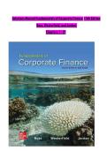 Solutions Manual Fundamentals of Corporate Finance 13th Edition  Ross&comma; Westerfield&comma; and Jordan   Chapters 1 - 27
