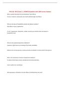 PHN 102- WVJC Exam 1 &vert; UPDATED Questions with 100&percnt; Correct Answers