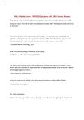 PMA 3 Review Exam &vert; UPDATED Questions with 100&percnt; Correct Answers