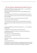 BUNDLE FOR PMA EXAMS &vert; ALL Questions UPDATED with 100&percnt; Correct Answers &vert; Complete and Accurate