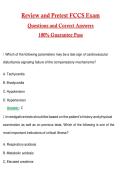 Review and Pretest FCCS &vert; Actual 2026 &sol; 2027 Questions with Verified Answers Grade A&plus; Guarantee