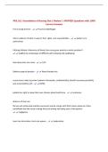 PNE 161&colon; Foundations of Nursing Test 1 Review &vert; UPDATED Questions with 100&percnt; Correct Answers