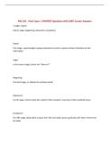 PNE 161 - Final Exam &vert; UPDATED Questions with 100&percnt; Correct Answers