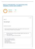 NSE111 EXAM REVIEW &vert; 143 QUESTIONS AND ANSWERS &vert; RATED 100&percnt; CORRECT&period;