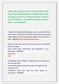 Relias Operating Room RN A v2 Exam &lpar;2026&rpar; &vert;&vert; Most  Recent Exam 2026-2027Actual Complete Real Exam  Questions And Correct Answers &lpar;Verified  Answers&rpar;  Already Graded A&plus; &vert; Guaranteed Success&excl;&excl; Newest                               Exam &vert; Just Released&excl;&excl;
