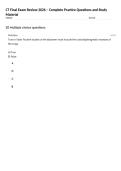 CT Final Exam Review 2026 &ndash; Complete Practice Questions and Study Material