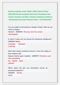 Sophos engineer exam &lpar;2026&rpar; &vert;&vert; Most Recent Exam  2026-2027Actual Complete Real Exam Questions And  Correct Answers &lpar;Verified  Answers&rpar; Already Graded A&plus;  &vert; Guaranteed Success&excl;&excl; Newest Exam &vert; Just Released&excl;&excl;