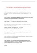 PTHA 1409 Exam 3 &vert; UPDATED Questions with 100&percnt; Correct Answers