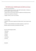 PTHA 1409 Final Exam &vert; UPDATED Questions with 100&percnt; Correct Answers