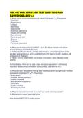 NUR 445 CORE EXAM 2026 TEST QUESTIONS AND ANSWERS GRADED