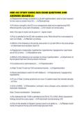 NUR 445 STUDY GUIDE 2026 EXAM QUESTIONS AND ANSWERS GRADED