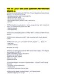 NUR 445 LATEST 2026 EXAM QUESTIONS AND ANSWERS GRADED 