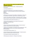 NUR 445 EVALUATION EXAM 2026 QUESTIONS AND ANSWERS GRADED