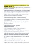 NUR 445 COMPREHENSIVE EXAM 2026 QUESTIONS AND ANSWERS GRADED