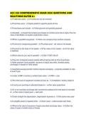 ACC 356 COMPREHENSIVE EXAM 2026 QUESTIONS AND SOLUTIONS RATED