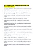 ACC 356 FINAL EXAM 2026 ACTUAL QUESTIONS AND SOLUTIONS RATED