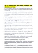 ACC 356 UPDATED 2026 EXAM SCRIPT QUESTIONS AND SOLUTIONS RATED