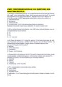 CWCN COMPREHENSIVE EXAM 2026 QUESTIONS AND SOLUTIONS RATED
