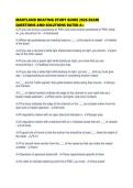 MARYLAND BOATING STUDY GUIDE 2026 EXAM QUESTIONS AND SOLUTIONS RATED