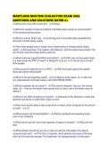 MARYLAND BOATING EVALUATION EXAM 2026 QUESTIONS AND SOLUTIONS RATED