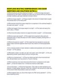 MARYLAND BOATING COMPREHENSIVE 2026 EXAM QUESTIONS AND SOLUTIONS RATED 