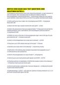 BMTCN CORE EXAM 2026 TEST QUESTIONS AND SOLUTIONS RATED