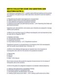 BMTCN EVALUATION EXAM 2026 QUESTIONS AND SOLUTIONS RATED