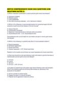 BMTCN COMPREHENSIVE EXAM 2026 QUESTIONS AND SOLUTIONS RATED
