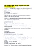 BMTCN FINAL EXAM 2026 ACTUAL QUESTIONS AND SOLUTIONS RATED
