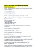 CSE 240 TEST PAPER 2026 EXAM QUESTIONS AND SOLUTIONS RATED