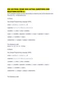 CSE 240 FINAL EXAM 2026 ACTUAL QUESTIONS AND SOLUTIONS RATED