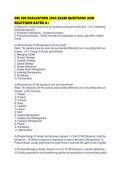 OM 300 EVALUATION 2026 EXAM QUESTIONS AND SOLUTIONS RATED